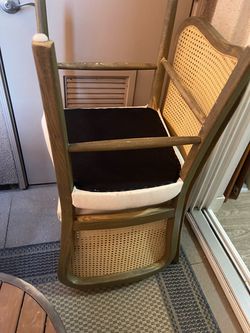 Set of 4 Cane Back Chairs, needs new upholstery