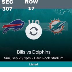 Miami Dolphins X Bills