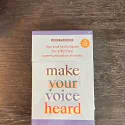 Make Your Voice Heard  Workplace Communication Card Deck”