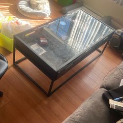 Pier 1 high quality glass coffee table