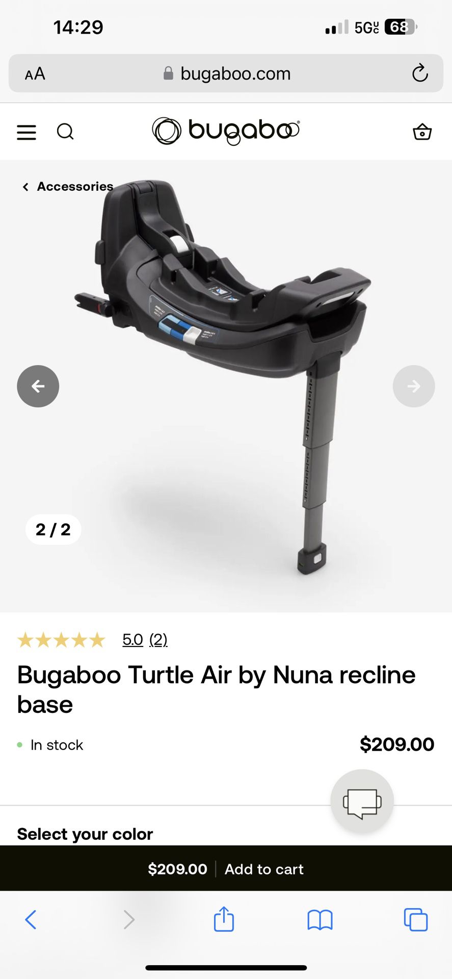 Bugaboo Turtle by Nuna Car Seat Base