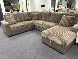 OVERSIZED SMART FLUFFY SLEEPER SECTIONAL