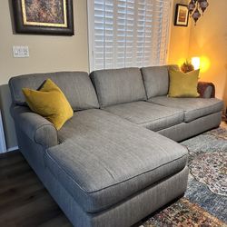 Pottery Barn 2 Piece Sectional Sofa with Chaise