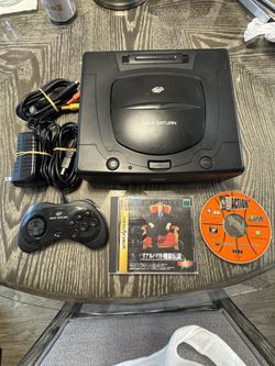 Sega Saturn American Complete With 2 Games. Tested And Working!