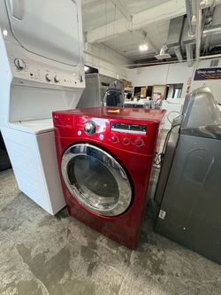 LG Front Load Dryer Red