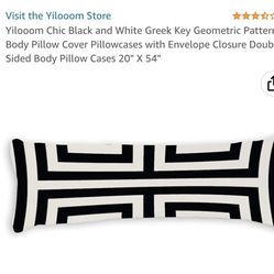 Black And White Body Pillow Case Brand, 