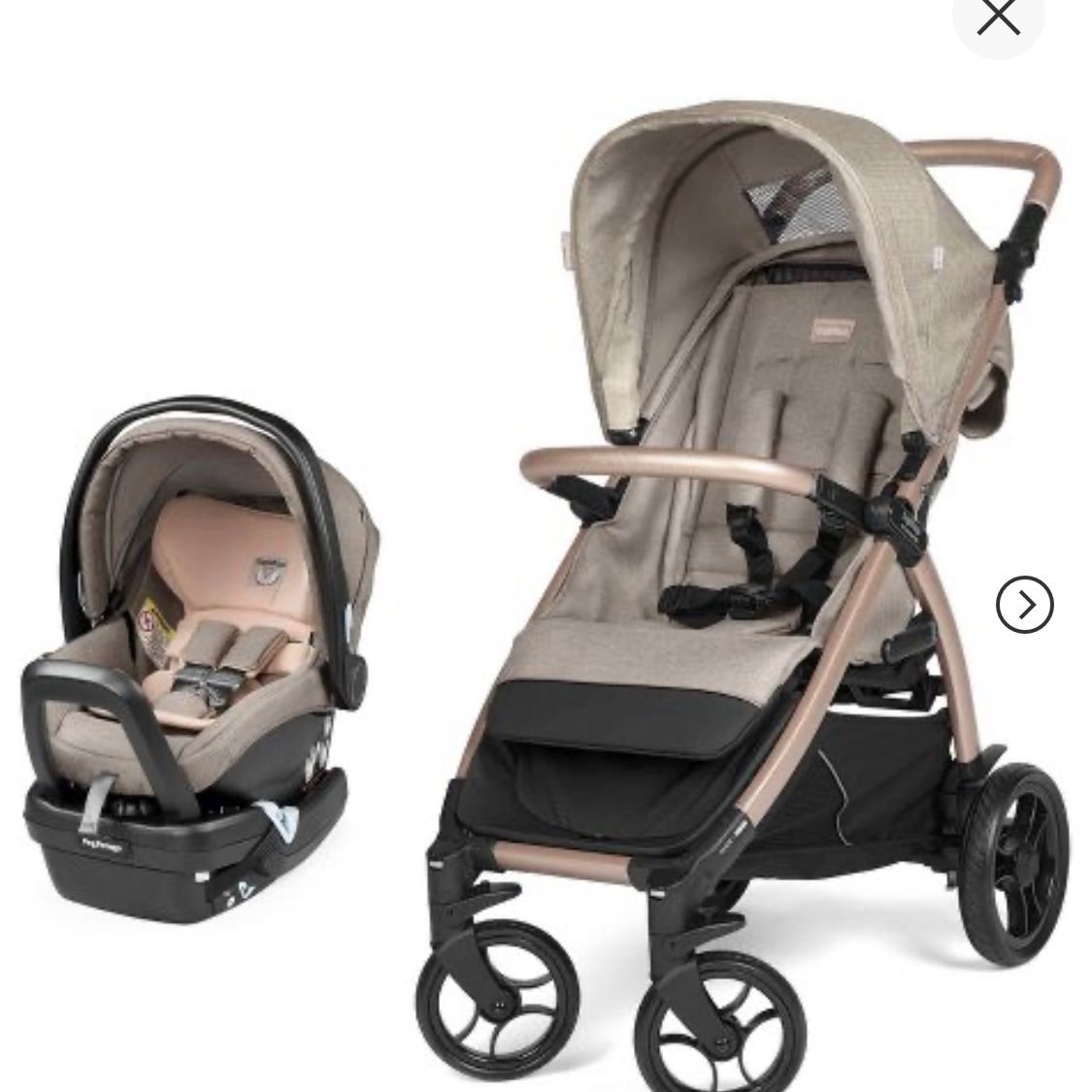 Peg Preggo TRAVEL SYSTEM Infant Car Seat And Stroller
