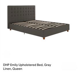 Queen Linen Bed Frame