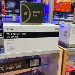 Sigma 70-200mm F2.8 DG DN OS + PolarPro Armor UV Filter (77mm)