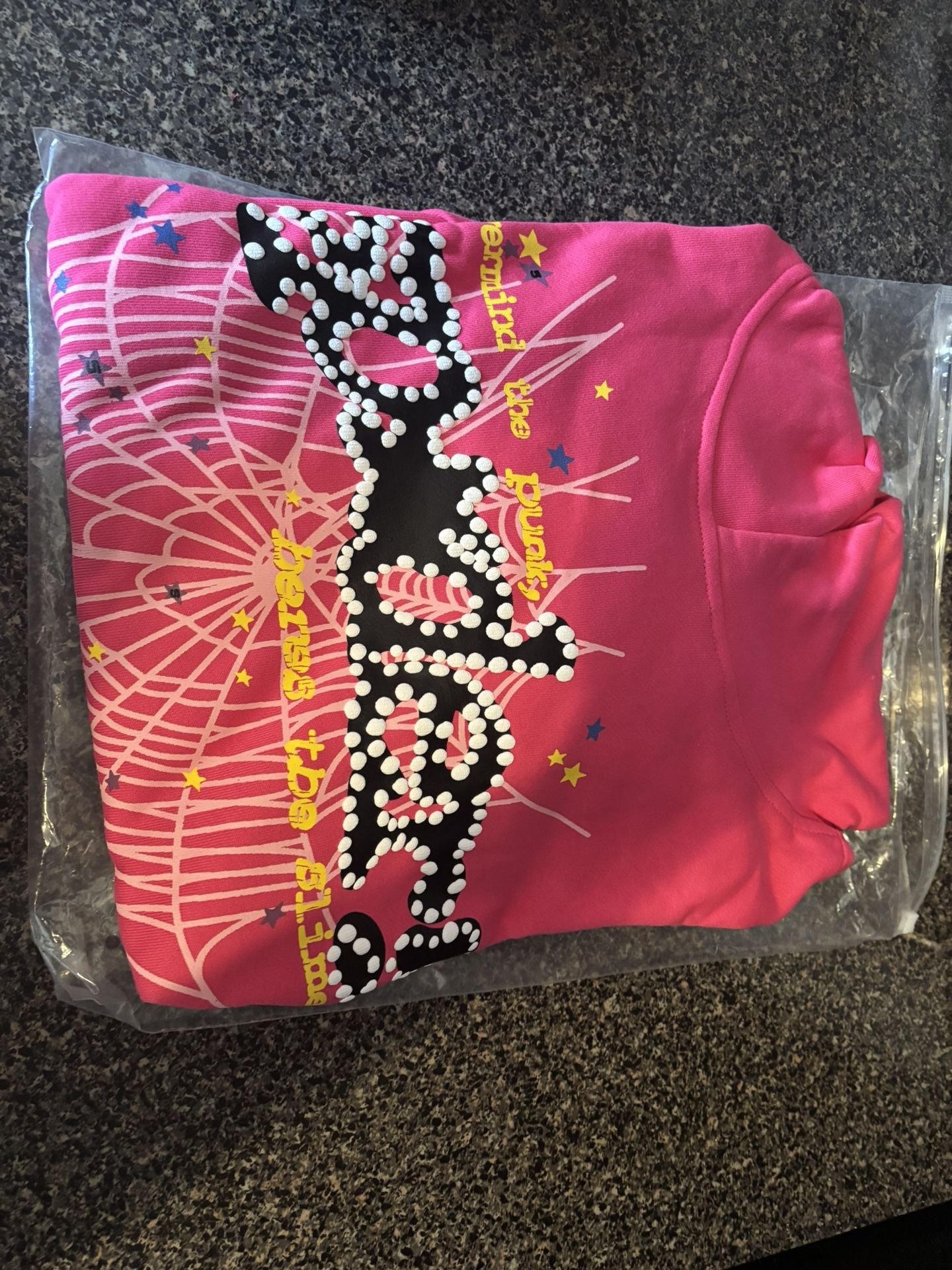 PINK SPIDER HOODIE