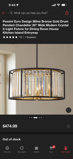 20” Pendant Light / Chandelier