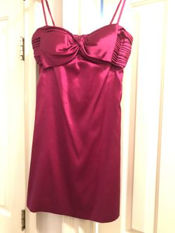Mini Cocktail Dress Size 4 In Magenta