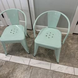 Two Kid Metal Chair Both $40