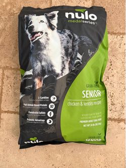 Nulo Senior Grain Free Chicken Lentil Dog Food NEW SEALED