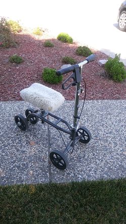 Walking bicycle for broken foot