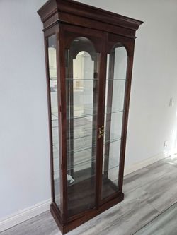 Antique curio cabinet
