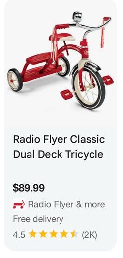 Radio flyer Double Deck Tricycle