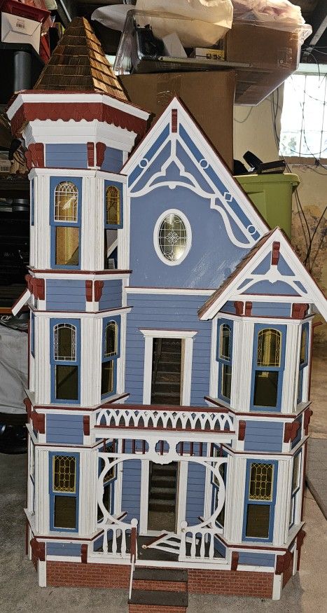 Victorian Dollhouse Doll House Nearly 4 Feet