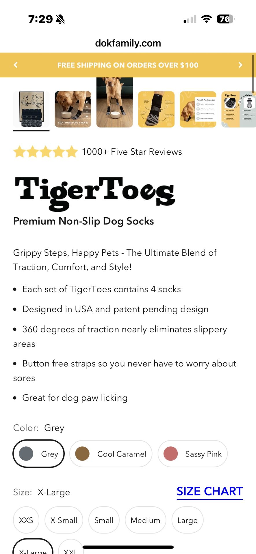 Tiger Toes XL ( Brand New)