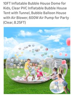 Inflatable bubble house