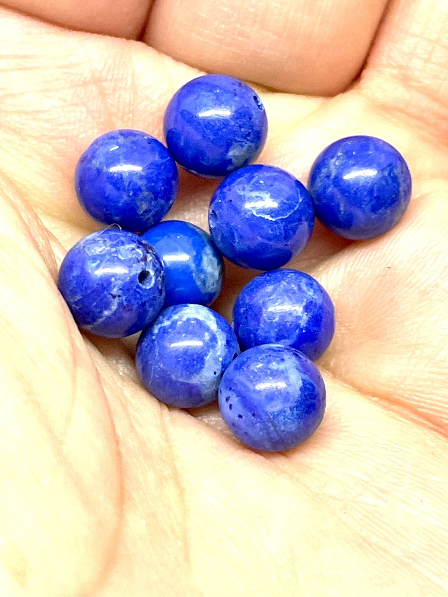 Lot Of 31 8mm Sodalite Beads