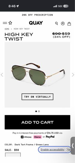 Quay High Key Twist Sunglasses