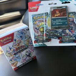 prismatic evolutions booster bundle and journey together booster pack  new