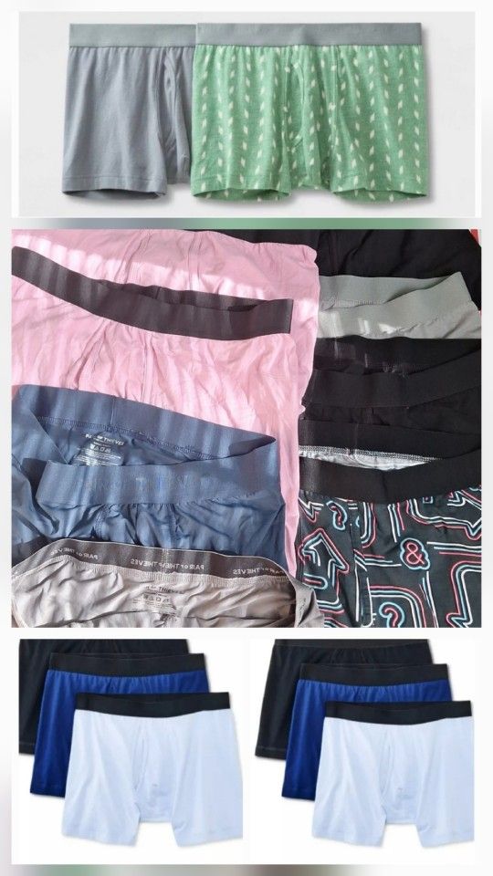 Men 60pc Inventory Boxer Briefs Underwear Dealworthy  Pair Of Theives Goodfellow Orignal Use