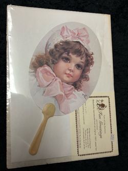 Vintage Turn of the Century Fan Greeting by Old Print Factory