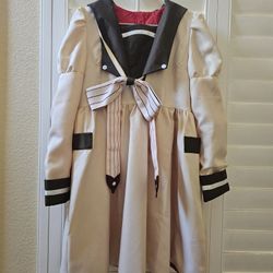 Anime Character Sailor Dress L Brown & Tan