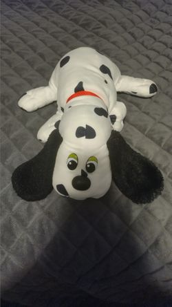 Pound Puppy Plush 18" 2022 White With Black Spots