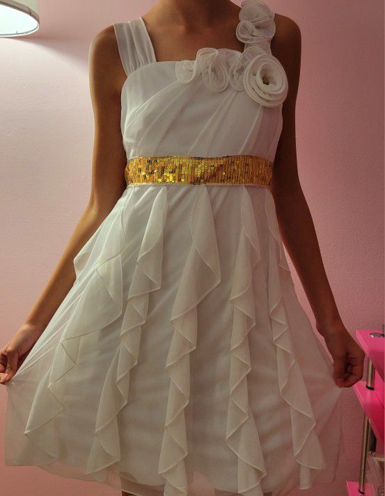 White Special Occasion Dress For A Girl