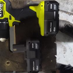 Ryobi Power Drill With 4 Hr Battery 