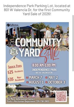 FULLERTON COMMUNITY YARD SALE