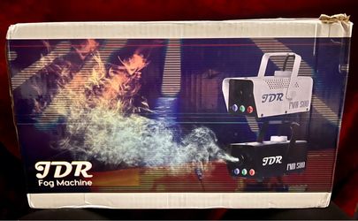 JDR Fog Machine Smoke machine Indoor Outdoor Halloween Mini Portable Stage Auto Mode Wireless Remote 2 Control Options Small Parties Wedding DJ Water