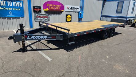 2026 Lamar F8 102x20 Deckover flatbed trailer 14k GVWR