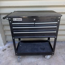 US GENERAL 4 DRAWER ROLLER CART / TOOL CABINET CART [CASH ONLY]