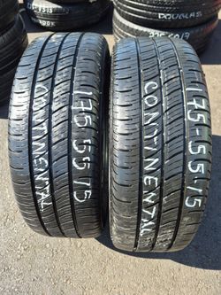 (2) P175/55R15 CONTINENTAL $120 CASH PRICE