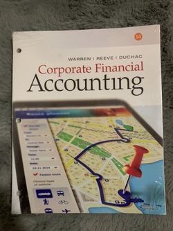 Corporate Financial Accounting TextBook