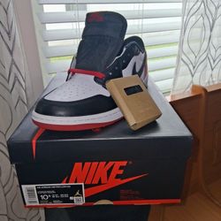 $$$$$ Sale Jordan 1 Low Black TOE SZ 10 1/2 $$$$$$$  $99