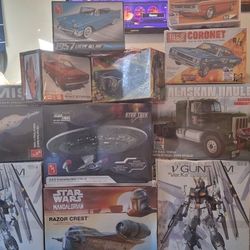 GunDam--Classic Cars--StarWars--Star Trek Model Kits (Ask Me For Pricing)