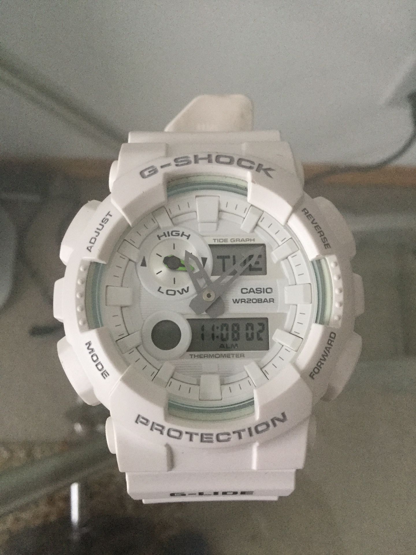White G-Shock watch