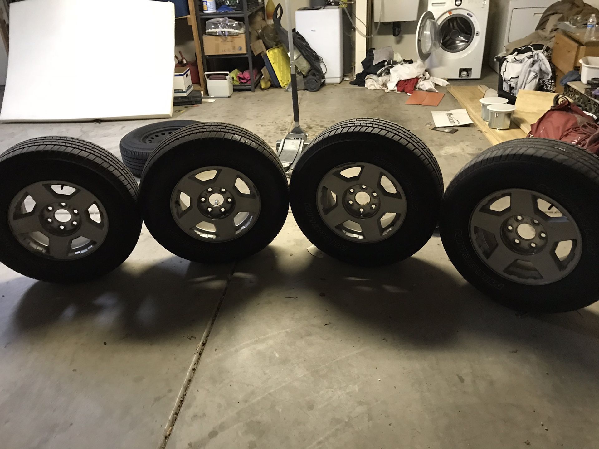 6 lug 270/65r17 rims and tires.