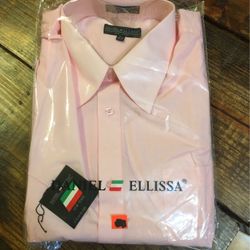 New Pink Daniel Ellissa Dress Shirt 17 1/2 36-37 Sleeve