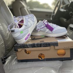 Offwhite dunk lows lot 03/50 size 10.5 