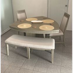 Bellante Gray 5 Pc Triangle Dining Set
