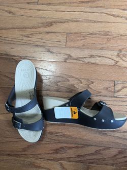 Crocs Wedges brown Size 10