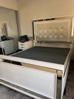 Queen Bed Frame + Box Spring