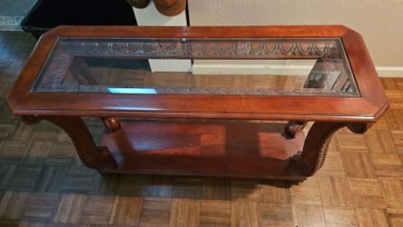 Glass top table