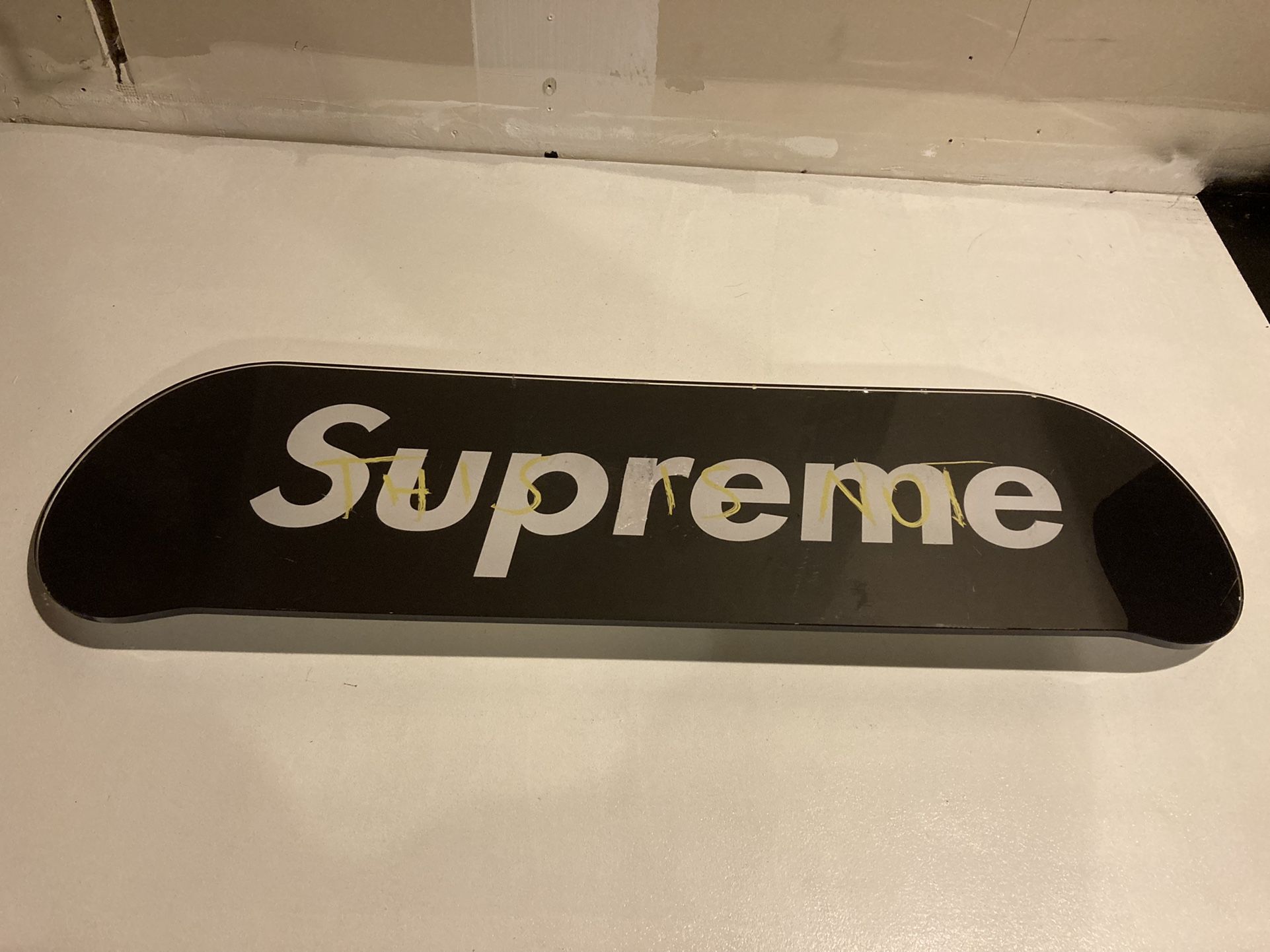 this is not supreme Skateboard deck undrilled wall art